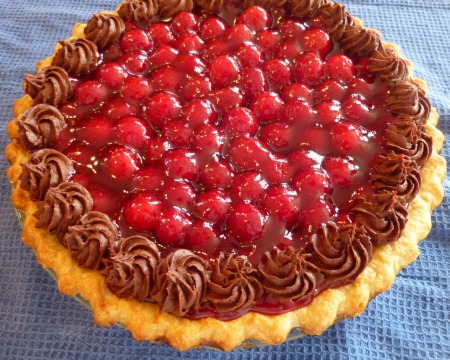 Raspberry Chocolate Pie