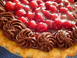 chocolate raspberry pie