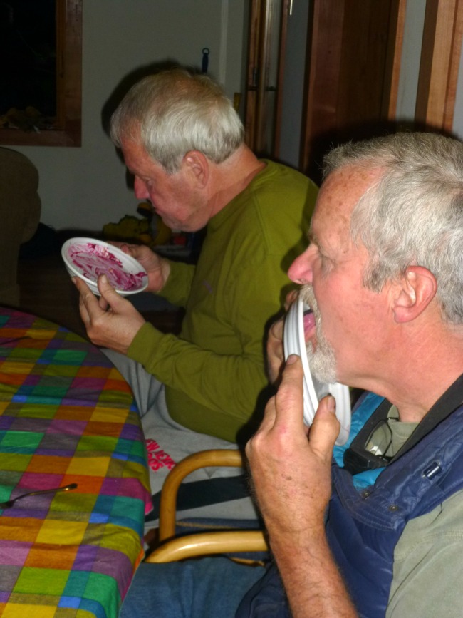 Jon & Don liked the blueberry pie